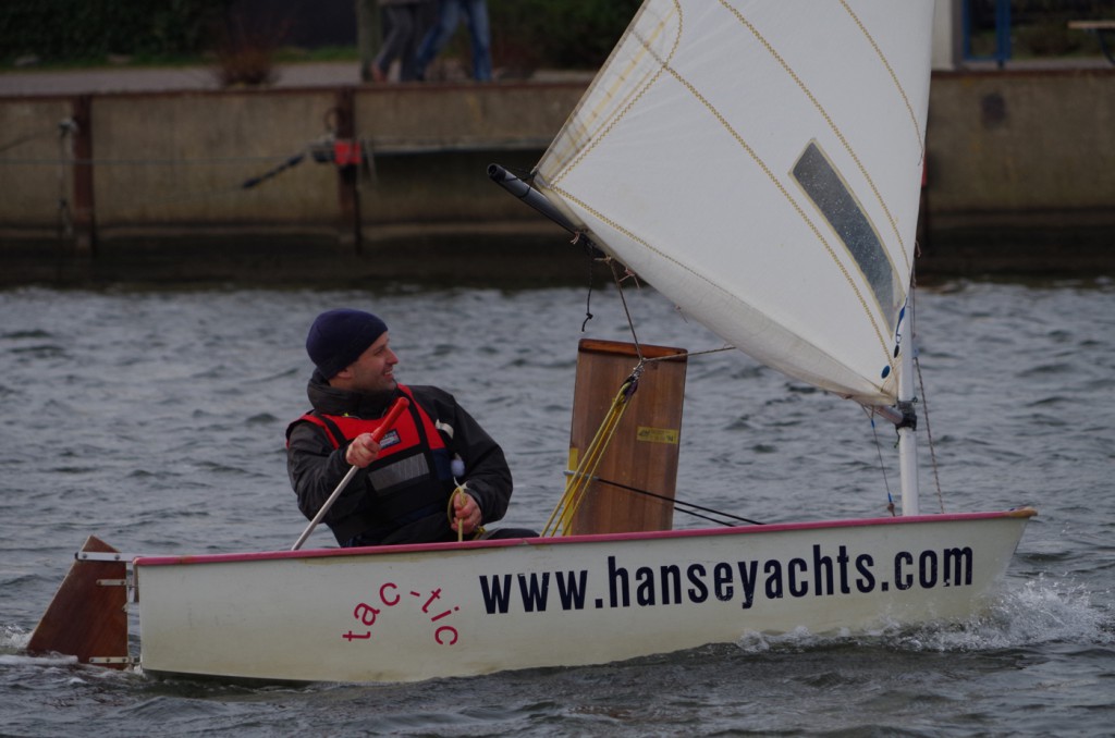 "Vor 20 Jahren" schon auf diesem Boot gesessen ... unser "Neu-Greifswalder", hat seine Rennen souverän gewonnen.